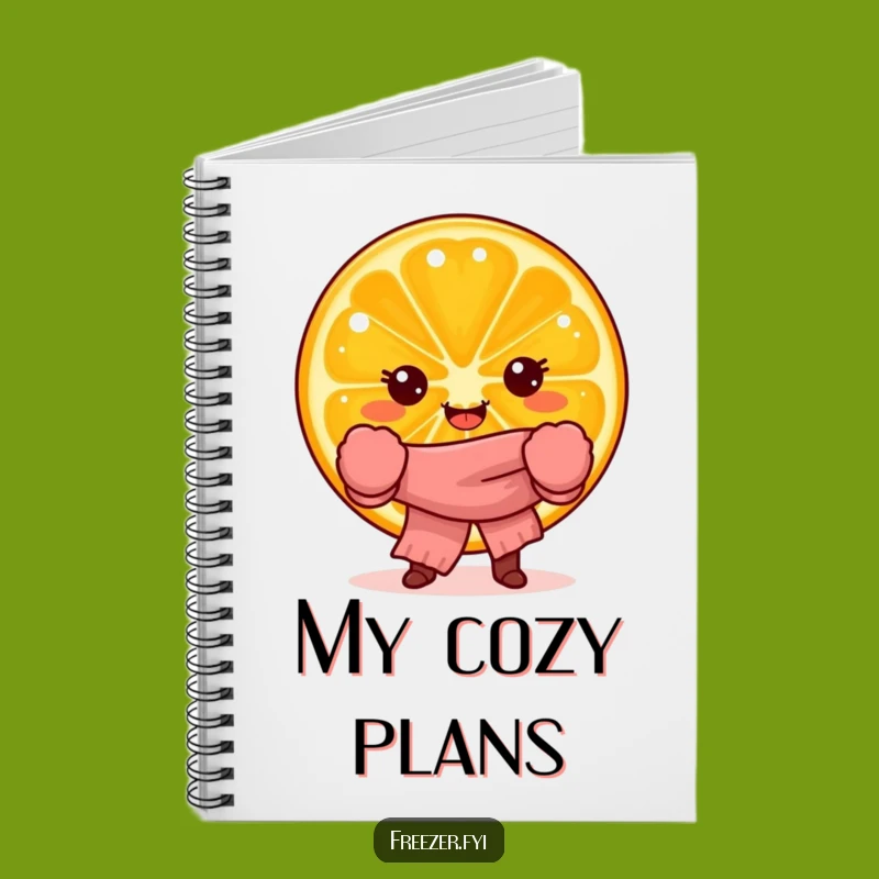 Funny Orange Slice Notebook: Jot Down Ideas with Citrus Warmth
