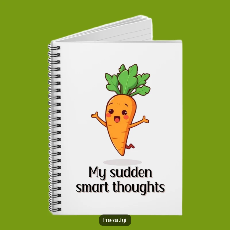 Funny Carrot Jump Notebook: Capture Ideas with Surprising Energy