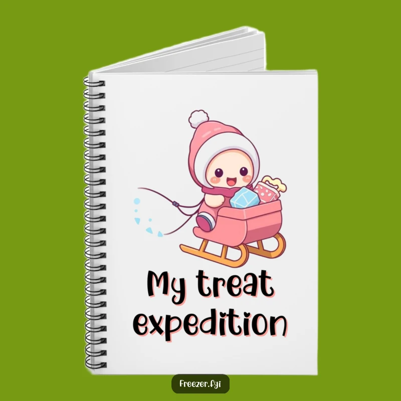 Funny Winter Notebook: Character's Treat Haul Journal - Creative Snack Gift