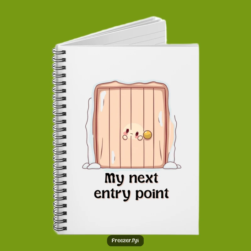 Playful Peek Notebook: Frosty Door Character Journal