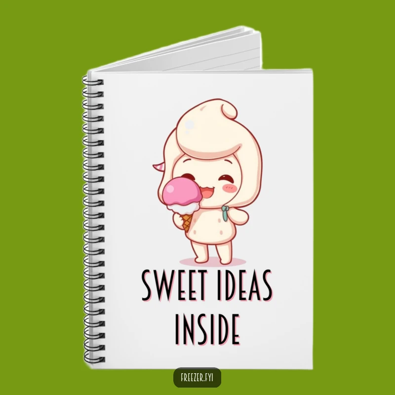 Funny Sweet Journal: Character's Ice Cream Ideas for Hilarious Note-Taking Gift