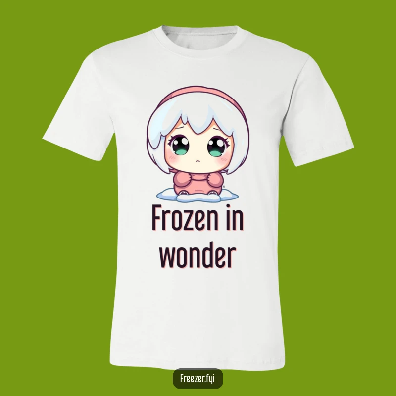 Funny Wide-Eyed Icicle T-Shirt - Winter Magic Reaction Apparel
