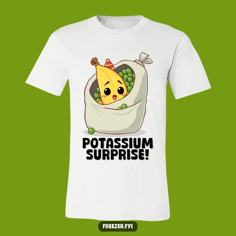 Funny Banana Surprise T-Shirt: Quirky Hat Humor for Everyday Fun