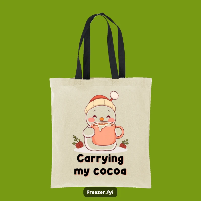 Funny Snowman Tote Bag - Carry Your Cozy Comfort