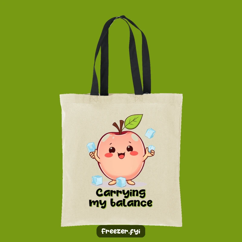 Funny Apple Juggling Tote Bag: Carry Your Cool Tricks Anywhere
