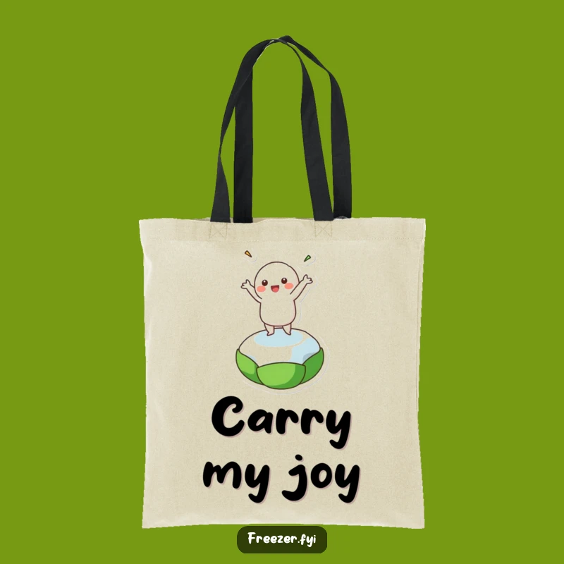 Funny Frozen Pea Dancer Tote Bag: Carry Your Fun with This Character!