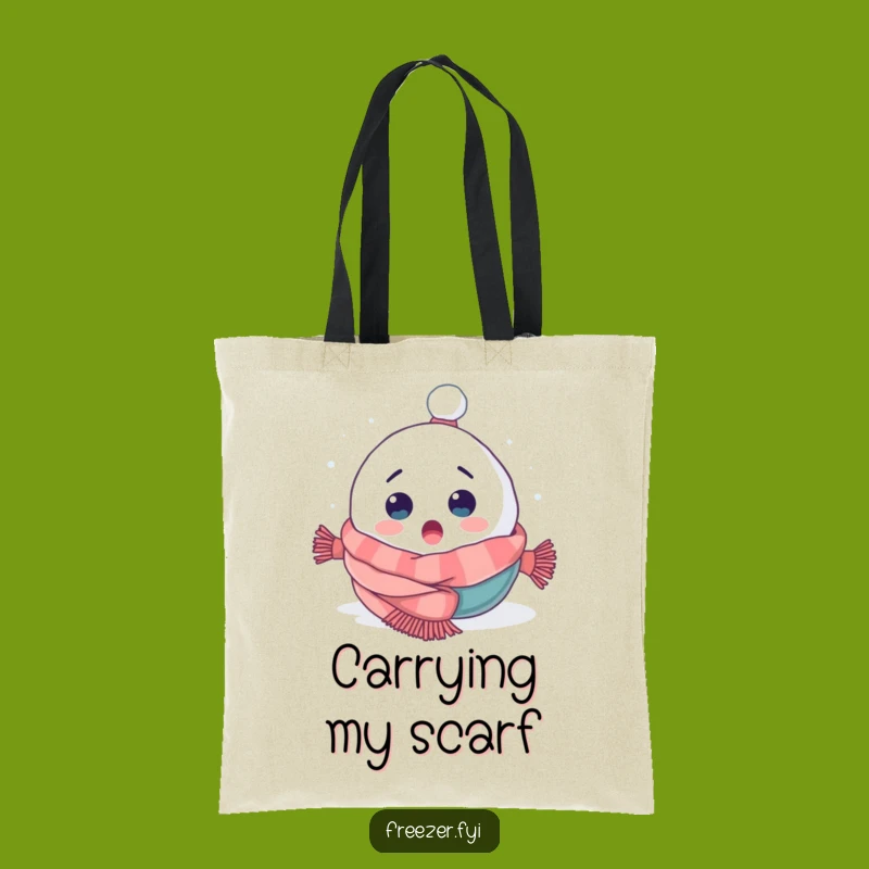 Funny Snowball Tote Bag - Carry Your Winter Fun
