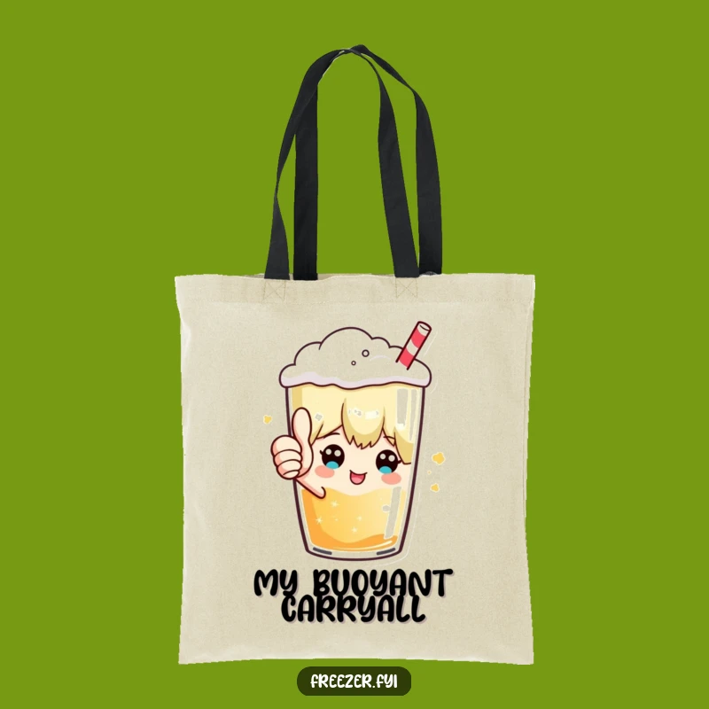 Funny Thumbs Up Frosty Beverage Tote Bag: Carry Approval with a Hilarious Character